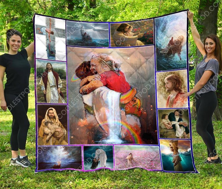 First Day in Heaven Quilt Bedding Set with Quilt Blanket, Great Gift for Religious People