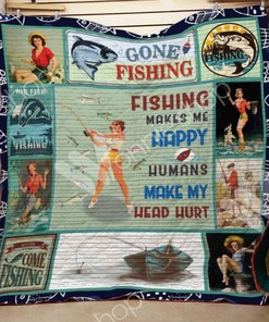 Fishing It's In My DNA Quilt Bedding Set - The Perfect Quilt For Fishing Enthusiasts