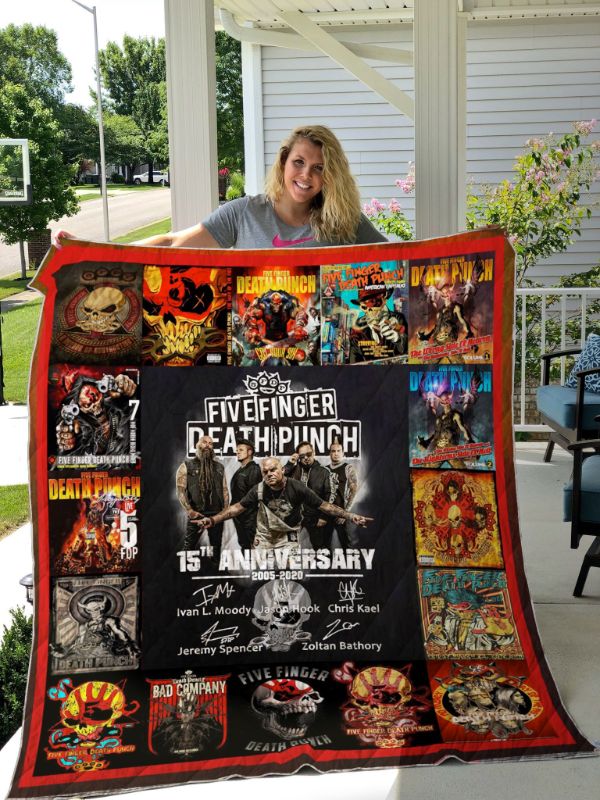 Five Finger Death Punch Anniversary Quilt Blanket for Fans