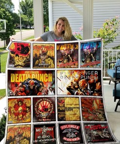 Five Finger Death Punch Quilt Bedding Set for Heavy Metal Fans