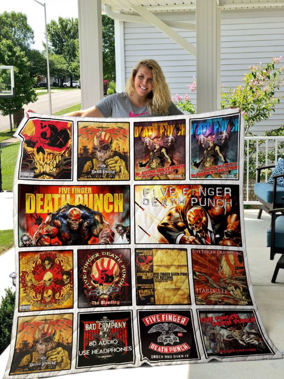 Five Finger Death Punch Quilt Bedding Set for Heavy Metal Fans