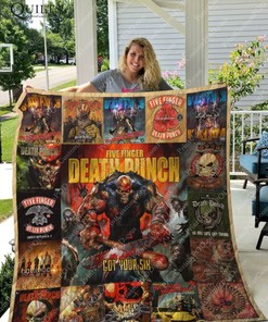 Five Finger Death Punch for fans collection quilt blanket featuring Got Your Six