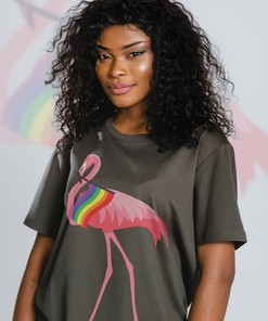 Flamingo Birds Unisex Tee | Pride Months Shirts for Human's Rights