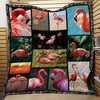 Flamingo Quilt Blanket - Add some tropical vibes to your room with this Flamingo quilt blanket