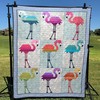 Flamingos Quilt Blanket Vq06 - Tropical Escape for Animal Lovers
