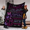 Fleece Blanket Designed For A Daughter From Mom - Always Provide Support To Her