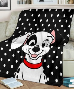 Fleece Blanket Gift for Dalmatian Puppy Fans, Premium and Comfy Sofa Throw Blanket