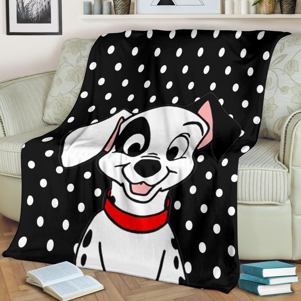 Fleece Blanket Gift for Dalmatian Puppy Fans, Premium and Comfy Sofa Throw Blanket