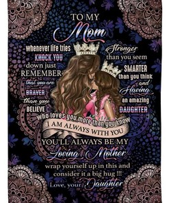 Fleece Blanket for Moms: A Reminder of Love and Support