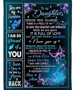 Fleece Quilt Blanket, A Mother's Love For Her Daughter Is Infinite