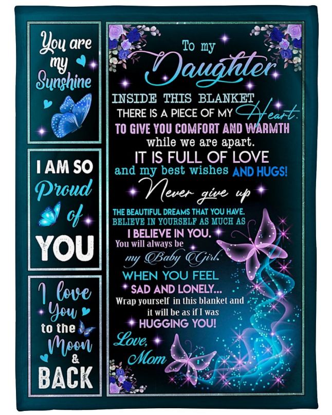 Fleece Quilt Blanket, A Mother's Love For Her Daughter Is Infinite