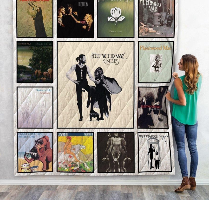 Fleetwood Mac Inspired Quilt Bedding Set - Perfect for Classic Rock Lovers