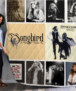 Fleetwood Mac Song Lyrics Quilt Blanket - Best Bedding for Fleetwood Mac Fans