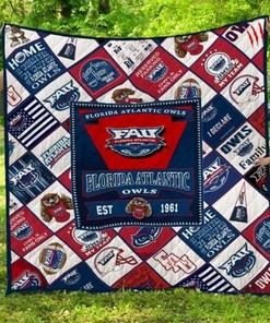 Florida Atlantic Owls NCAA Collection Collected Quilt Bedding Set for Girls