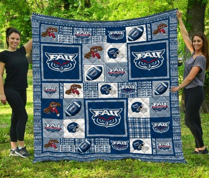 Florida Atlantic Owls NCAA Quilted Bedding Set for a Comfortable and Soft Bed