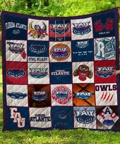 Florida Atlantic Owls NCAA Quilted Bedspread for Ultimate Comfort
