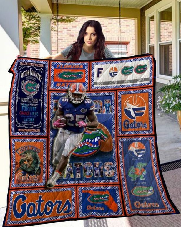 Florida Gators Baseball Player Ncaa Quilt Bedding Set