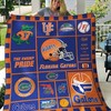Florida Gators Football Quilt Bedding Set B240506