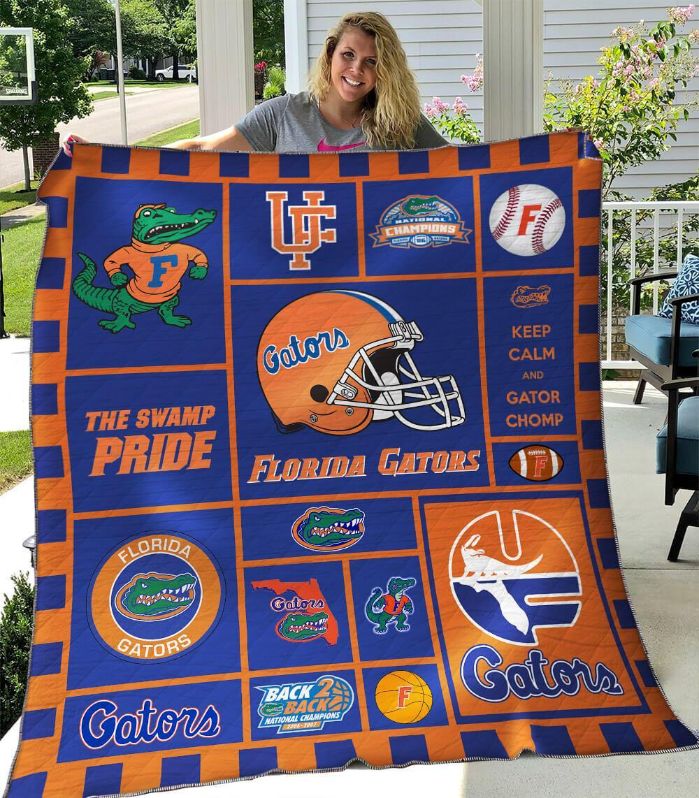 Florida Gators Football Quilt Bedding Set B240506