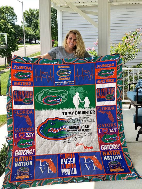 Florida Gators Quilt Bedding Set- To My Daughter Mom.