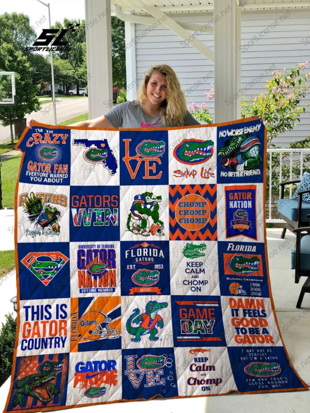 Florida Gators Quilt Blanket 02 for NCAA Fans