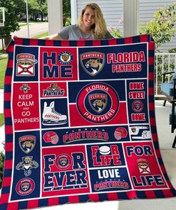 Florida Panthers Collection Quilt Blanket - Roar with the Cats for Sports Fans