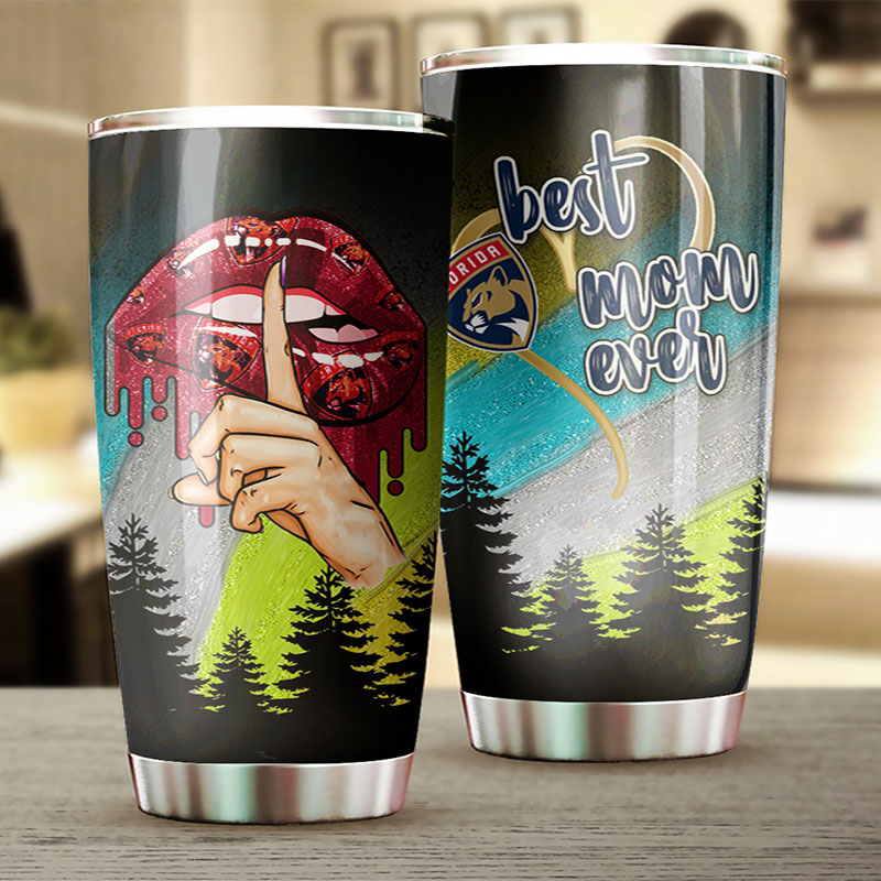 Florida Panthers NHL Tumbler: Best Mom Ever Tumbler with NHL Logo, Perfect for Dedicated Fans
