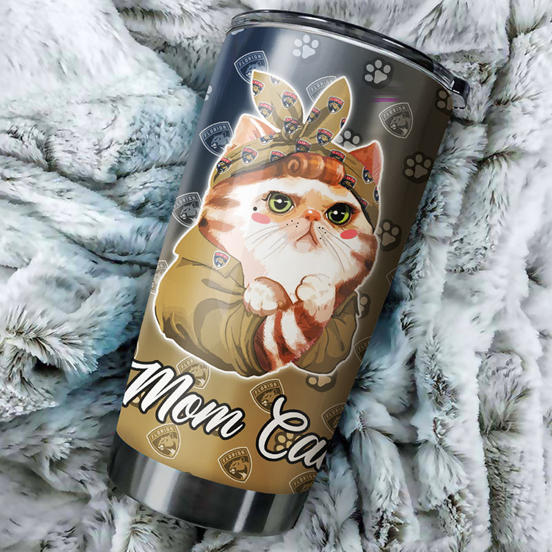 Florida Panthers NHL Tumbler - Cat Mom Design Tumbler