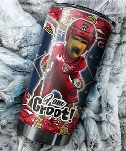 Florida Panthers NHL Tumbler - I Am Groot Tumbler with Fun Quote - G Fanatics