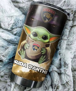 Florida Panthers NHL Tumbler - Show Your Love for Baby Yoda with this NHL Tumbler
