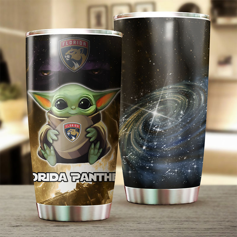 Florida Panthers NHL Tumbler - Show Your Love for Baby Yoda with this NHL Tumbler - Image 2