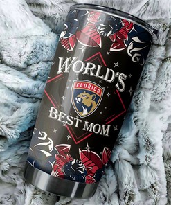 Florida Panthers NHL Tumbler for Mom - World's Best Mom with NHL Logo