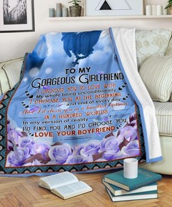 Flower Blanket To My Girlfriend You Are Braver Than You Believe Stronger Quilt Bedding Set Full