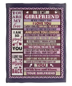 Flower Blanket To My Girlfriend You Are My Sunshine Love You Boyfriend - A Romantic and Sentimental Gift for Your Love