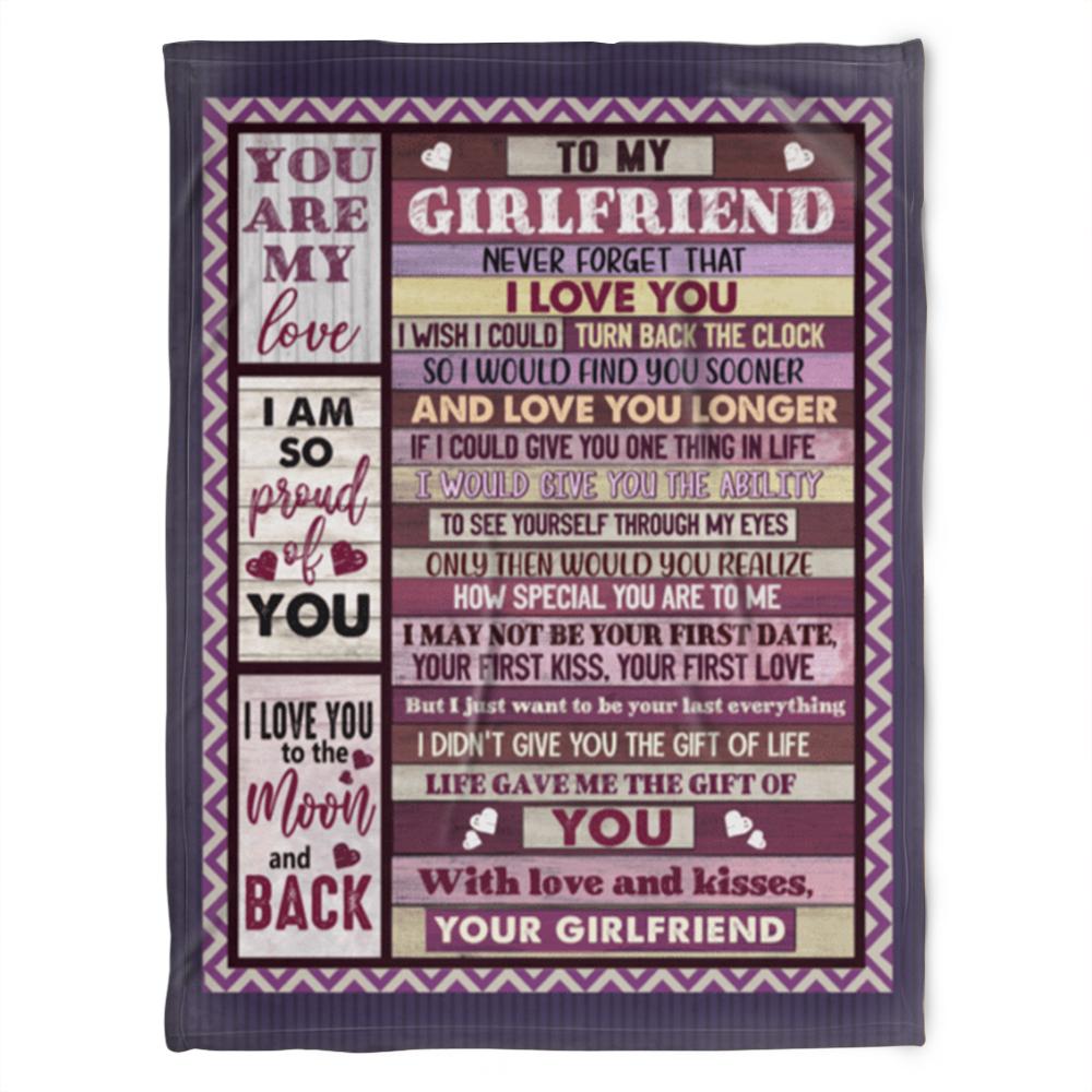 Flower Blanket To My Girlfriend You Are My Sunshine Love You Boyfriend - A Romantic and Sentimental Gift for Your Love