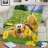 Flower Pluto Disney Best Seller Fleece Blanket - The Perfect Addition to Your Floral Themed Space