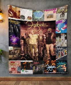 Foghat Band Album Quilt Blanket for Music Fans