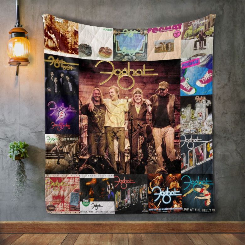 Foghat Band Album Quilt Blanket for Music Fans