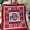 Football Big Ohio State Buckeyes NCAA Quilt Bedding Set for Fans