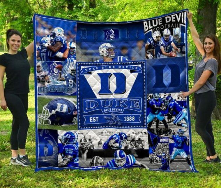 Football Team Depaul Blue Demons Ncaa Quilt Bedding Set for Boys