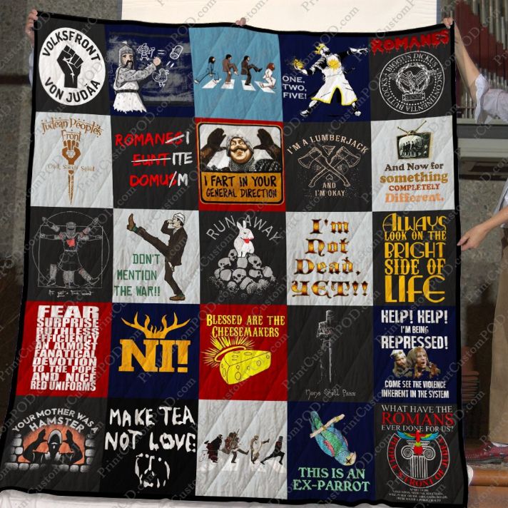For Fans Collected Monty Python Quilt Bedding Set - Celebrate Your Fandom in Style