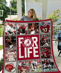 For Life Ncaa Alabama Crimson Tide Collected Quilt Bedding Set with Soft Quilt Blanket