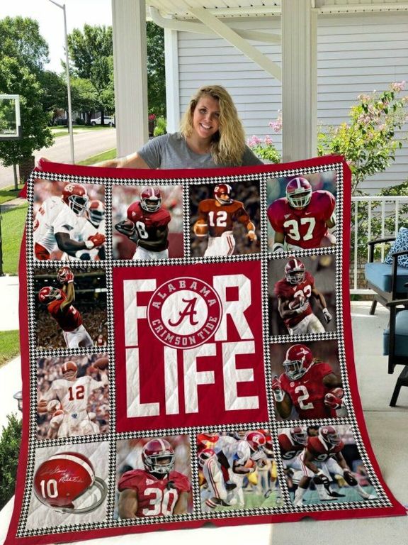 For Life Ncaa Alabama Crimson Tide Collected Quilt Bedding Set with Soft Quilt Blanket