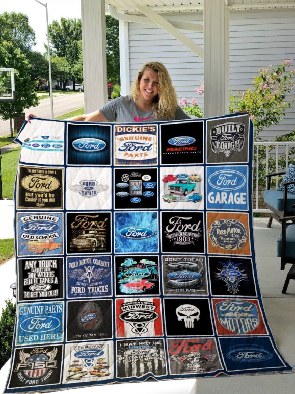 Ford Motor Company Quilt Bedding Set - Perfect for Any Fan