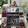 Foreigner Band Albums Co Poster Quilt Bedding Set, Celebrating the Classic Rock Band