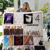 Foreigner Band Vintage Combined Quilt Bedding Set for Music Lovers