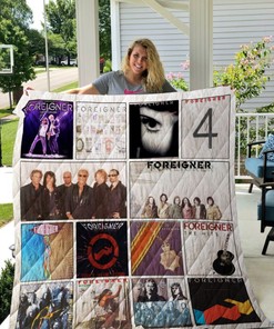 Foreigner Band Vintage Combined Quilt Bedding Set for Music Lovers