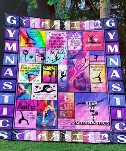Forever A Gymnast Quilt Blanket TH0107 with Quilt Bedding Set for Girls