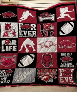 Forever NCAA Arkansas Razorbacks Quilt Bedding Set