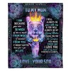 Forever and Always with Your Loving Mom â€“ Comfy Fleece Blanket
